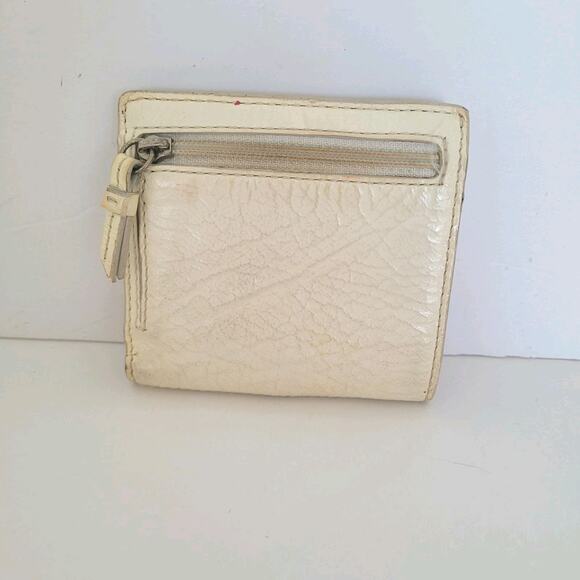 Coach Madison Wallet White Bifold 3x3 Mini Small Card Bill Holder Logo Compact - Picture 2 of 12